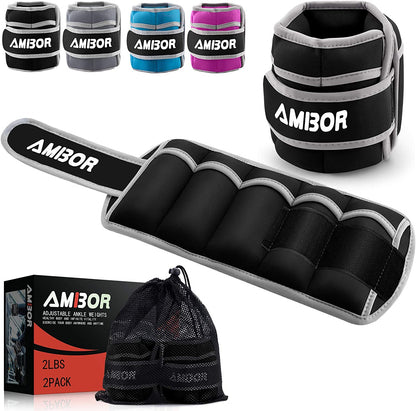 YYOJ  Ankle Weights, Adjustable Leg Weights Straps for Exercise, Wrist Weight Set for Women and Men